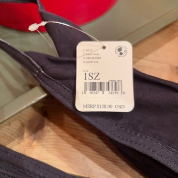 Free People Sun-Faded Hobo Bag ~ Black NEW WITH TAG - Picture 2 of 4